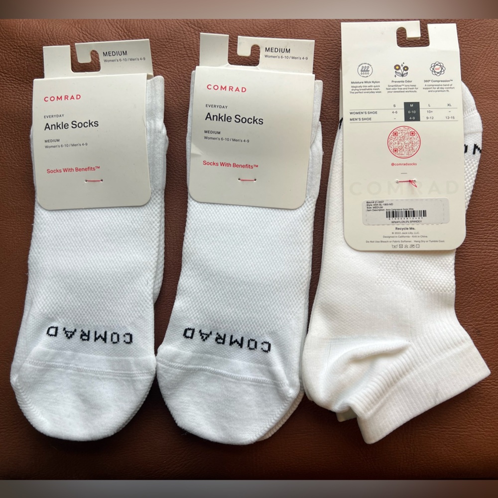 Comrad Ankle Compression Socks 3 pack